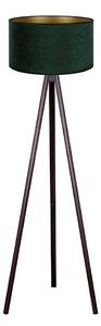 Brilagi - Lampada con piedistallo VELVET 1xE27/60W/230V wenge/verde