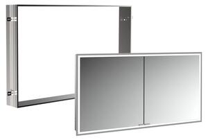 Specchio da bagno Kronenbach Cube 2.0, dimensioni 120 cm, con telaio integrato, 2 ante