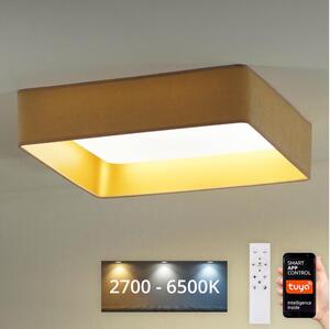 Brilagi-Luce LED dimmerabile VELVET SQUARE LED/36W/230V Wi-Fi Tuya+RC beige