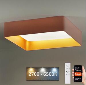 Brilagi-Luce LED dimmerabile VELVET SQUARE LED/36W/230V Wi-Fi Tuya+RC rosa