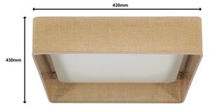 Brilagi - Plafoniera LED VELVET SQUARE LED/24W/230V marrone