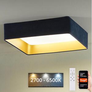 Brilagi-Luce LED dimmerabile VELVET SQUARE LED/36W/230V Wi-Fi Tuya+RC blu scuro