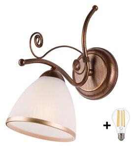 Brilagi - Applique a LED ANTICO 1xE27/60W/230V patina di bronzo