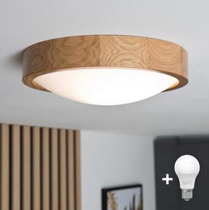 Brilagi - Plafoniera LED CARVALHO SLIM 1xE27/60W/230V quercia diametro 27 cm