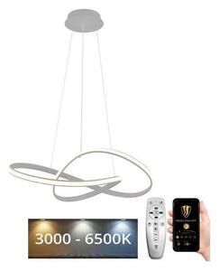 Brilagi - Lampadario a sospensione con filo LED dimmerabile COSMOWAVE LED/70W/230V 3000-6500K argento + +TC
