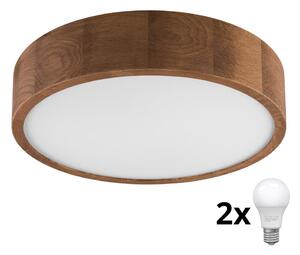 Brilagi - LED Plafoniera CARVALHO 2xE27/60W/230V quercia diametro 37 cm