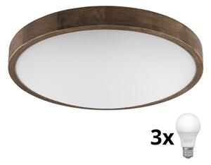 Brilagi - LED Plafoniera CARVALHO SLIM 3xE27/60W/230V quercia diametro 47 cm