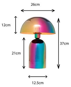 KARE Lampada da tavolo Rainbow, Multicolore, Soggiorno / Sala da pranzo, Metallo, Moderno, Lampada da tavolo