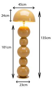 KARE Lampada da terra Candy, Marrone / Ruggine, Soggiorno / Sala da pranzo, Metallo, Moderno, Lampada da terra