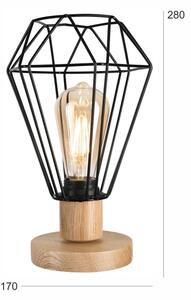 Brilagi - Lampada da tavolo WOODY BASKET 1xE27/60W/230V quercia