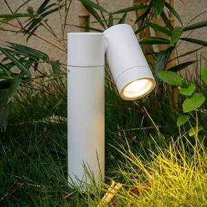 Faretto con picchetto PRIOS Tulimar, a 1 fascio, bianco, IP65 Tulimar PRIOS, dimmerabile, Bianco / Opale, Alluminio, Moderno