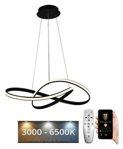 Brilagi - Lampadario a sospensione con filo LED dimmerabile COSMOWAVE LED/70W/230V nero + +TC
