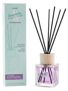 Essentia Nature Home Fragrance Glamour Glicine & Palissandro 200ml Diffusore Naturale di Profumi per Ambiente con Midollini