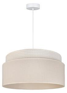 Lampada a sospensione Duolla, Milano, Beige, Soggiorno, Tessuto / Tessile, Giovanile
