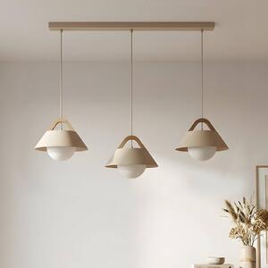 Lampada a sospensione Funda Luminex, dimmerabile, Crema / Ambra, Soggiorno / Sala da pranzo, Metallo, Scandinavo, Lampada a sospensione