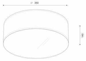 Brilagi - Plafoniera LED SIRIJA LED/12W/230V diametro 35 cm nero