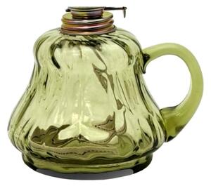 Lampada a olio TEREZA 34 cm verde foresta grande krakle