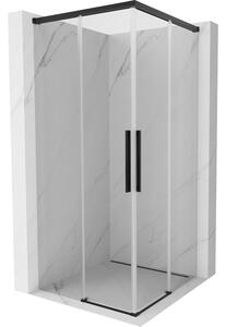 Mexen Rox Duo cabina doccia scorrevole 75 x 75 cm, trasparente, nero - 8C2D-075-075-70-00