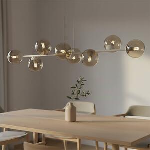 Lampada a sospensione Rossi EMIBIG LIGHTING, dimmerabile, Crema / Ambra, Soggiorno / Sala da pranzo, Vetro, Moderno, Lampada a sospensione