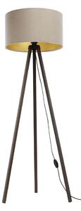 Lampada da terra STANDART 1xE27/60W/230V beige/marrone