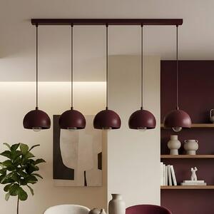 Lampada a sospensione Sool Luminex, dimmerabile, Rosso, Soggiorno / Sala da pranzo, Metallo, Lampada a sospensione