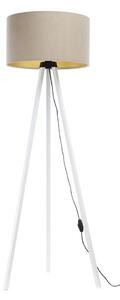 Lampada da terra STANDART 1xE27/60W/230V beige/bianco