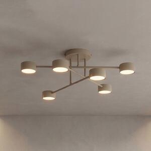 Plafoniera soffitto HALO EMIBIG LIGHTING, dimmerabile, Crema / Ambra, Soggiorno / Sala da pranzo, Metallo, Moderno, Plafoniera