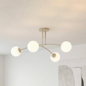 Plafoniera soffitto Pregos EMIBIG LIGHTING, dimmerabile, Crema / Ambra, Soggiorno / Sala da pranzo, Metallo, Moderno, Plafoniera