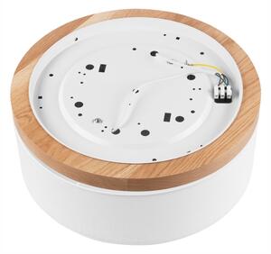 Brilagi - LED Plafoniera BELLADONNA 2xE27/15W/230V diametro 40 cm bianco/quercia