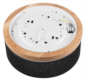 Brilagi - LED Plafoniera BELLADONNA 2xE27/15W/230V nero/quercia