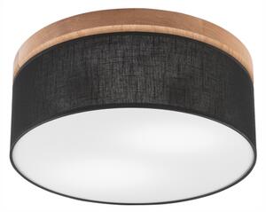 Brilagi - LED Plafoniera BELLADONNA 2xE27/15W/230V nero/quercia