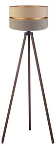 Duolla - Lampada con piedistallo DUO 1xE27/60W/230V diametro 44 cm beige/grigio/marrone