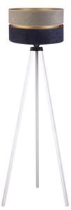 Duolla - Lampada con piedistallo DUO 1xE27/60W/230V diametro 44 cm grigio/blu/bianco