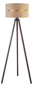 Duolla - Lampada con piedistallo DUO 1xE27/60W/230V diametro 44 cm beige/marrone