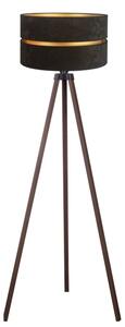 Duolla - Lampada con piedistallo DUO 1xE27/60W/230V diametro 44 cm nero/marrone