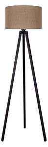 Duolla - Lampada con piedistallo 1xE27/60W/230V diametro 44 cm marrone/wenge