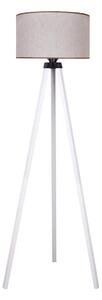 Duolla - Lampada con piedistallo 1xE27/60W/230V diametro 44 cm beige/bianco