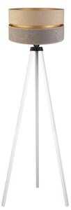 Duolla - Lampada con piedistallo DUO 1xE27/60W/230V diametro 44 cm beige/grigio/bianco