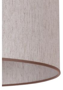 Duolla - Lampada con piedistallo 1xE27/60W/230V diametro 44 cm beige/wenge
