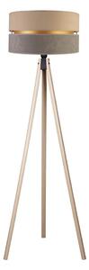 Duolla - Lampada con piedistallo DUO 1xE27/60W/230V diametro 44 cm beige/grigio/beige