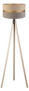 Duolla - Lampada con piedistallo DUO 1xE27/60W/230V diametro 44 cm beige/grigio/beige