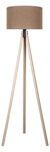 Duolla - Lampada con piedistallo 1xE27/60W/230V diametro 44 cm marrone/beige