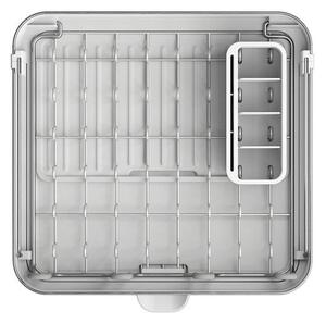 Scolapiatti regolabile argentato in plastica 35,5x38 cm Extend Steel Plus – Joseph Joseph
