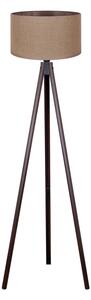 Duolla - Lampada con piedistallo 1xE27/60W/230V diametro 44 cm marrone/wenge