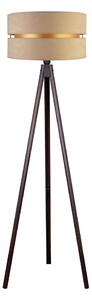 Duolla - Lampada con piedistallo DUO 1xE27/60W/230V diametro 44 cm beige/wenge