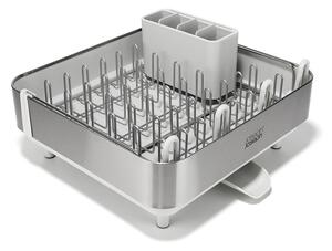 Scolapiatti regolabile argentato in plastica 35,5x38 cm Extend Steel Plus – Joseph Joseph