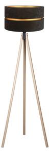 Duolla - Lampada con piedistallo DUO 1xE27/60W/230V diametro 44 cm nero/beige