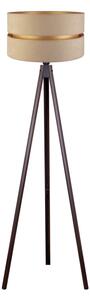 Duolla - Lampada con piedistallo DUO 1xE27/60W/230V diametro 44 cm beige/wenge