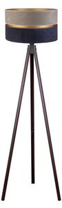 Duolla - Lampada con piedistallo DUO 1xE27/60W/230V diametro 44 cm grigio/blu/wenge