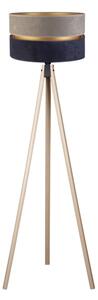 Duolla - Lampada con piedistallo DUO 1xE27/60W/230V diametro 44 cm grigio/blu/beige